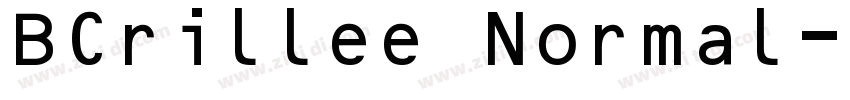 BCrillee Normal字体转换